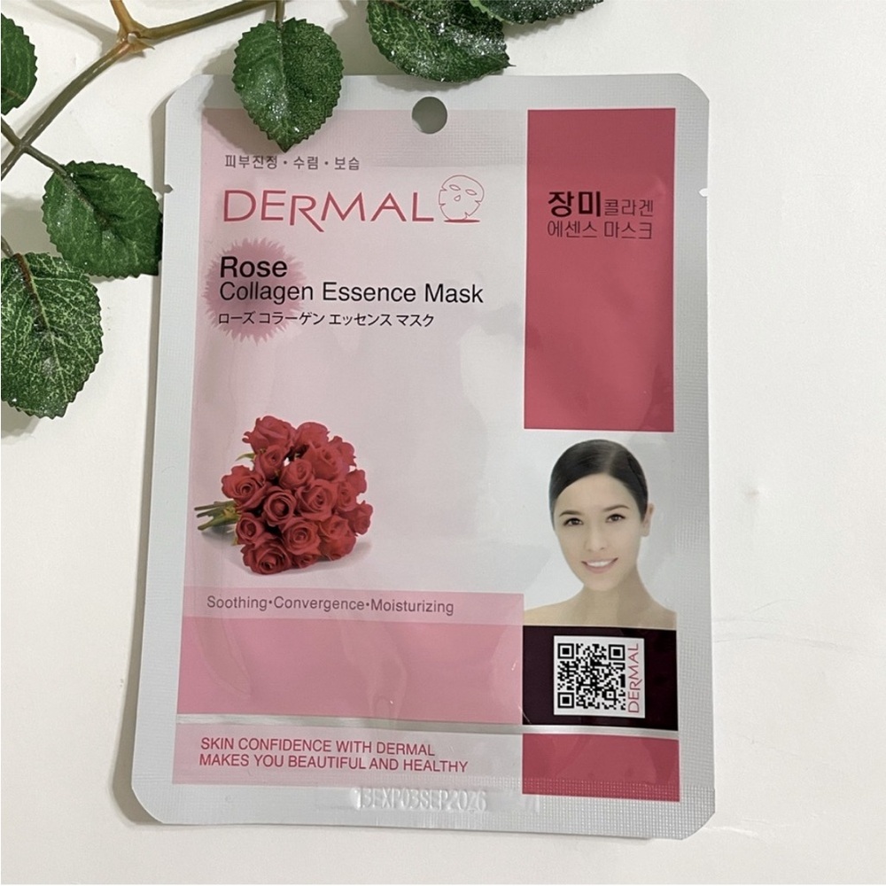 New $5 ea OR 5/$18 DERMAL Rose Collagen Essence Face Sheet Mask